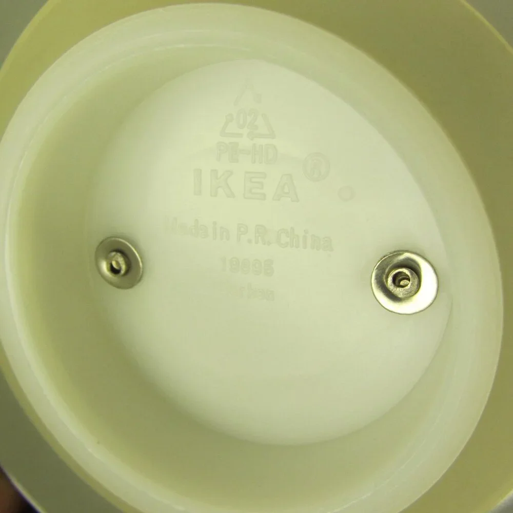 glass storage container ikea with metal lid (H168)